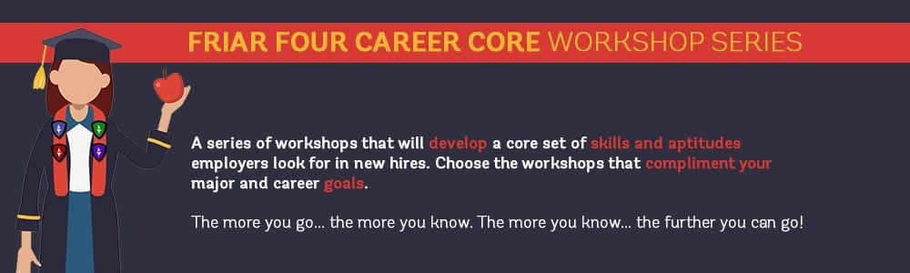 Friar Four Career Core Workshop Series